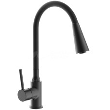 Смеситель для кухни Frap H44 F4044-6 с гибким изливом, черный